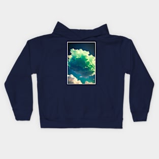 Fluffy Green Kids Hoodie